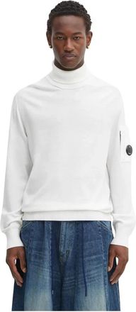 C.P. Company Turtleneck Sweater - Heren - Coltruien - Wit - 2XL - Wol - Truien & Vesten