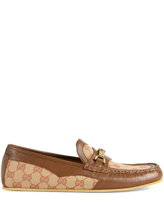 Gucci Interlocking G Horsebit driving shoes - Brown