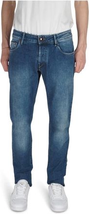 Hand Picked Slim Fit Denim Jeans - Heren - Slim Fit Jeans - Blauw - W37 - Denim - Jeans