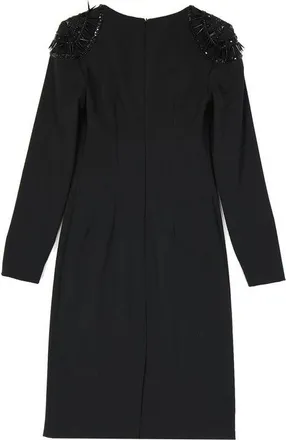 Alberta Ferretti Womens Black Elastane Casual Dress
