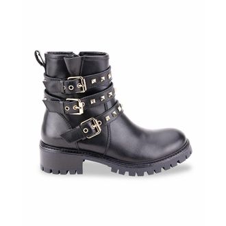 Les Tropeziennes Biker boots in leer Zadig, gespen