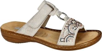 Rieker Schoenen, Dames, Grijs, 37 EU, Leer, Aleria 608K2-40 Slipper