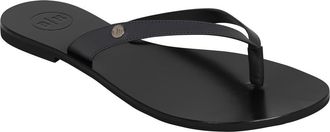 Bella | Ha Italian Leather Handmade Flip Flop in Blackened Pearl at Nordstrom, Size 12Us