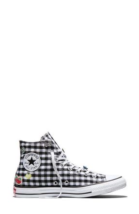 Converse Gender Inclusive Chuck Taylor All Star Canvas High Top Sneaker in Black/White/Pink at Nordstrom, Size 6.5 Womens