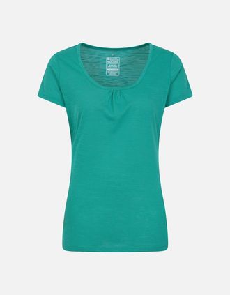 Mountain Warehouse Womens Mountain Warehouse Womens/Ladies Agra Quick Dry T-Shirt - Blue/Green - Size: 12