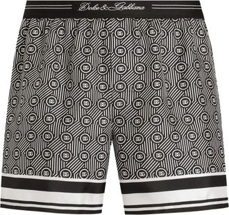 Dolce & Gabbana Boxer con logo jacquard - Nero