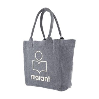 Isabel Marant Womens Small Yenky Shopper Bag - Isabel Marant Cotton Black Totes-Shopping-Bags