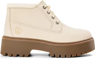 Timberland Dames/Dames Stone Street Waterdichte enkellaarzen van leer (Natuurlijk)