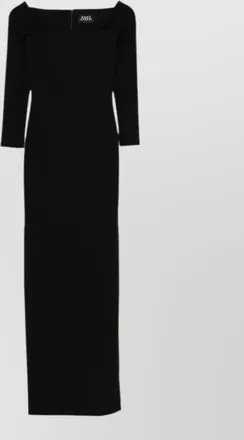 Solace London square neck long sleeve maxi dress