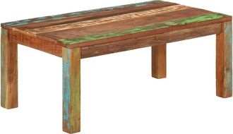 vidaXL Mesa De Centro Madera Maciza Recuperada 110x55x40 Cm Vidaxl