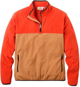 Passenger Set Off Recycled Polar 1/4 Zip Fleece 2.0 Fleecepullover f&uuml;r Herren | rot