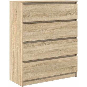 vidaXL Aparador Roble Sonoma 80x35x99 Cm Madera De Ingenier&iacute;a Vidaxl