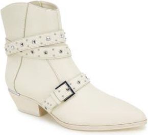 Kenneth Cole Cheyenne Stud Bootie in Whitecap Leather at Nordstrom Rack, Size 6.5