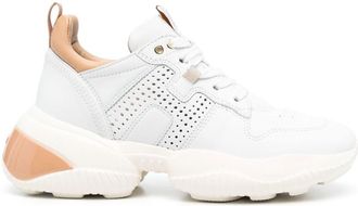 Hogan lace-up low-top sneakers - women - Leather - 36 - White