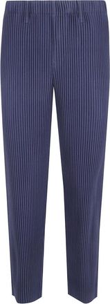 Issey Miyake Broeken, Heren, Blauw, L, Slim-fit Broeken