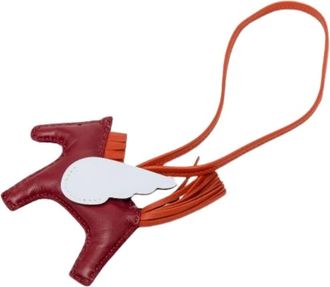 Herm&egrave;s Pre-owned Accessories, female, Red, Size: ONE SIZE Pre-owned Leather Key-holder