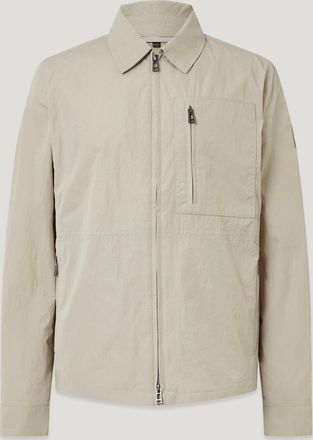 Belstaff Grid Overshirt Mens Alpha Nylon Dark Sand Size 2XL
