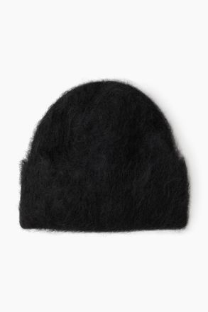 H&M Flauschige Beanie aus Mohairmix - Schwarz