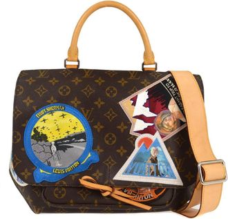 Louis Vuitton Cindy Sherman Camera Messenger Bag Patch Embellished Monogram Canvas Brown Canvas Handbag (Pre-Owned)