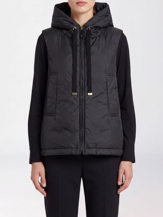 Max Mara Gilet imbottito in tessuto tecnico con cappuccio e collo alto