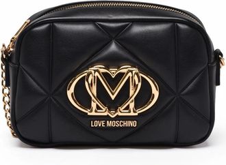 Love Moschino Black Quilted Polyurethane Shoulder Bag