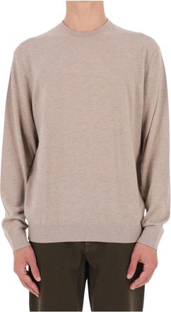 Ermenegildo Zegna Oasi Cashmere Crewneck - Knitwear - Hombre - Beige - 2XL