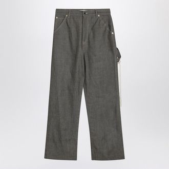 Darkpark Grey Cotton Lisa Trousers