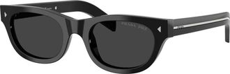 Prada Sunglasses, unisex, Black, Size: 51 MM Cat-eye Sunglasses