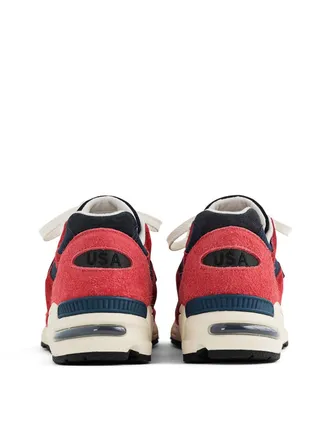 New Balance Mens 990v2 Made Usa Teddy Santis Sneakers Red Shoes >