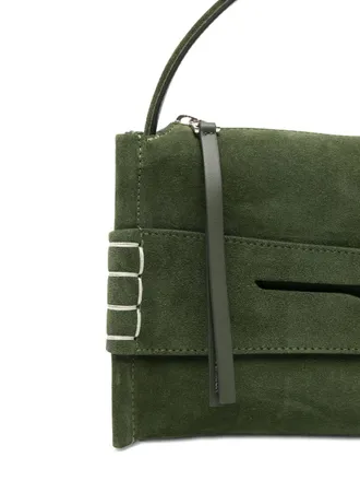 032c Suede Top Handle Shoulder Bag - Olive