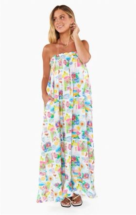 Show me your Mumu Around The World Maxi Dress In Amalfi Coast