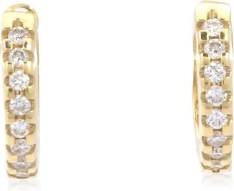 Roberto Coin 18k Yellow Gold Diamond Baby Hoop - 002072ayerx0