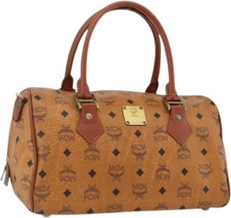 MCM Pre-owned Handbags, female, Brown, Size: ONE SIZE Pre-owned Hand Bag
