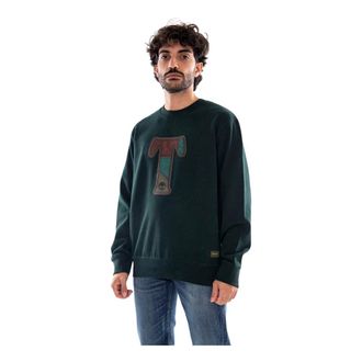 Timberland Felpa girocollo Patchwork T Applique BB - - Sweatshirts & Hoodies - Uomo - Verde - L