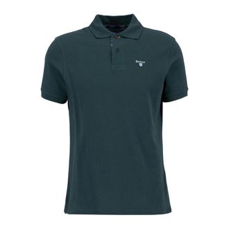 Barbour Polo Shirts, male, Green, Size: 2XL Tartan Pique Polo