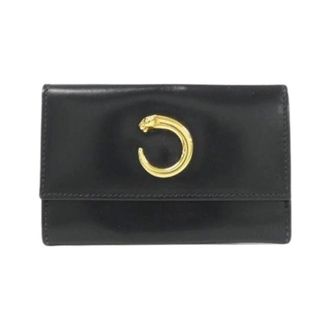 Cartier Pre-owned Wallets, female, Black, Size: ONE SIZE Pre-owned Leather Card Case