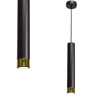Milagro Milagro Dani lampada sospesa oro e nera regolabile 90 cm