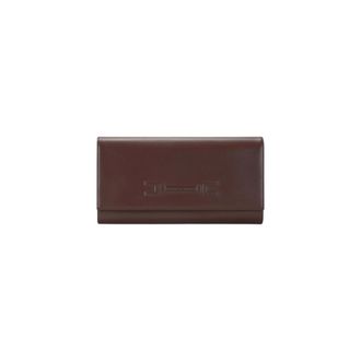 Elisabetta Franchi Wallets & Cardholders, female, Brown, Size: ONE SIZE Pouch with Embossed Logo