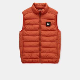 Weekend Offender Heren Weekend Offender Gacha Gevoerde Gilet in Oranje