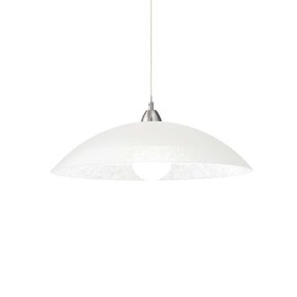 Netlighting Lana 1 Light Small Dome Ceiling Pendant Chrome E27 in Grey