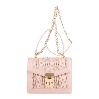 Miu Miu Pre-owned Womens Top Handle Crossbody Shoulder Bag - Beige - One Size