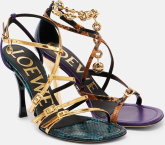 Loewe New Comic leather sandals