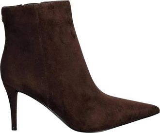 Guess Caleza Enkellaarzen - Dames - Schoenen - Bruin - Maat: 41 EU Leer