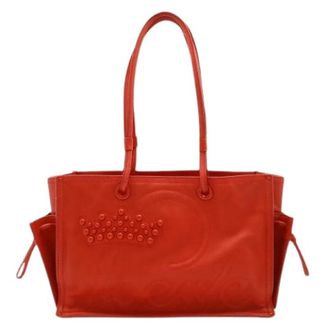 Loewe Pre-owned Leren Shopper Tote Bag Rood - Dames - Vintage Shopper - Rood - ONE Size - Leer - Vintage