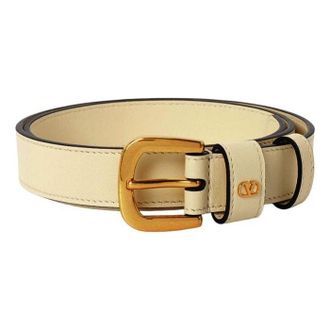 Valentino (WMNS) Valentino SS26 V Logo Signature Belt White T0SM1PPUREN