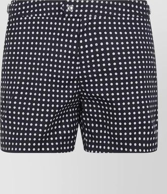 Tom Ford micro dot print compact popeline swim shorts