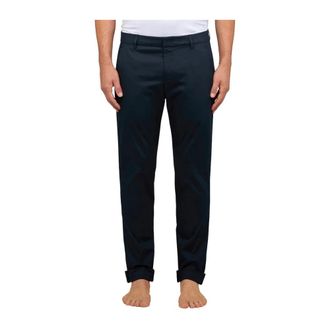 Dondup Heren, Broeken, Blauw, Maat: W32 Katoen