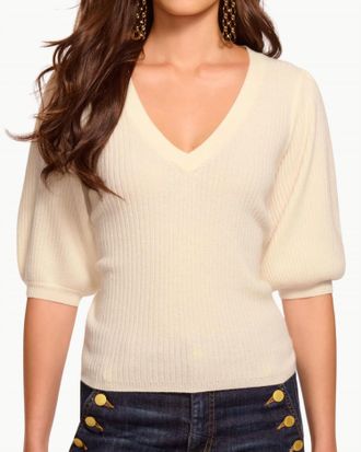 Ramy Brook Cassidee Cashmere Sweater In Ivory
