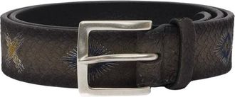 Orciani Cintura Scaled Totem - - Accessories - Uomo - Grigio - 105 CM