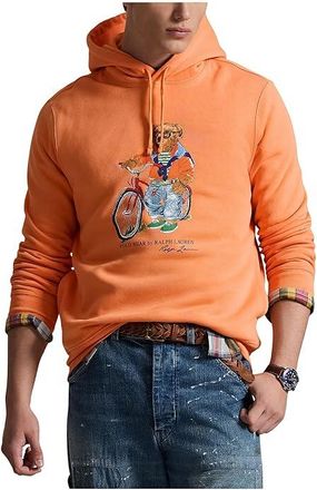 Polo Ralph Lauren Polo Bear Fleece Hoodie Mens Clothing Poppy/Summer Bear : 2XL, Cotton/Polyester